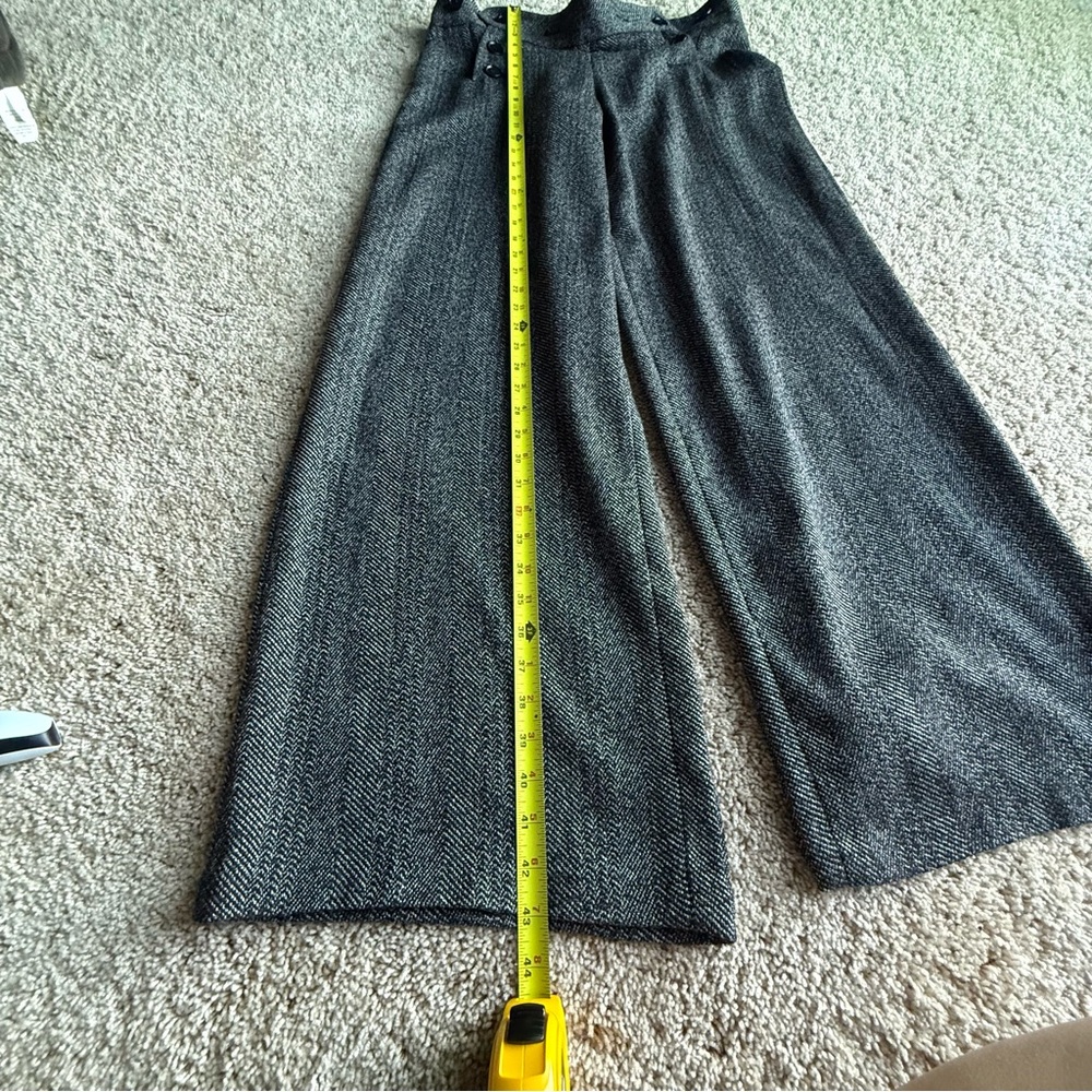 Studio M Women’s Charcoal Wide-Leg Size 10 Dress Pants Gray Office Career - Picture 5 of 6